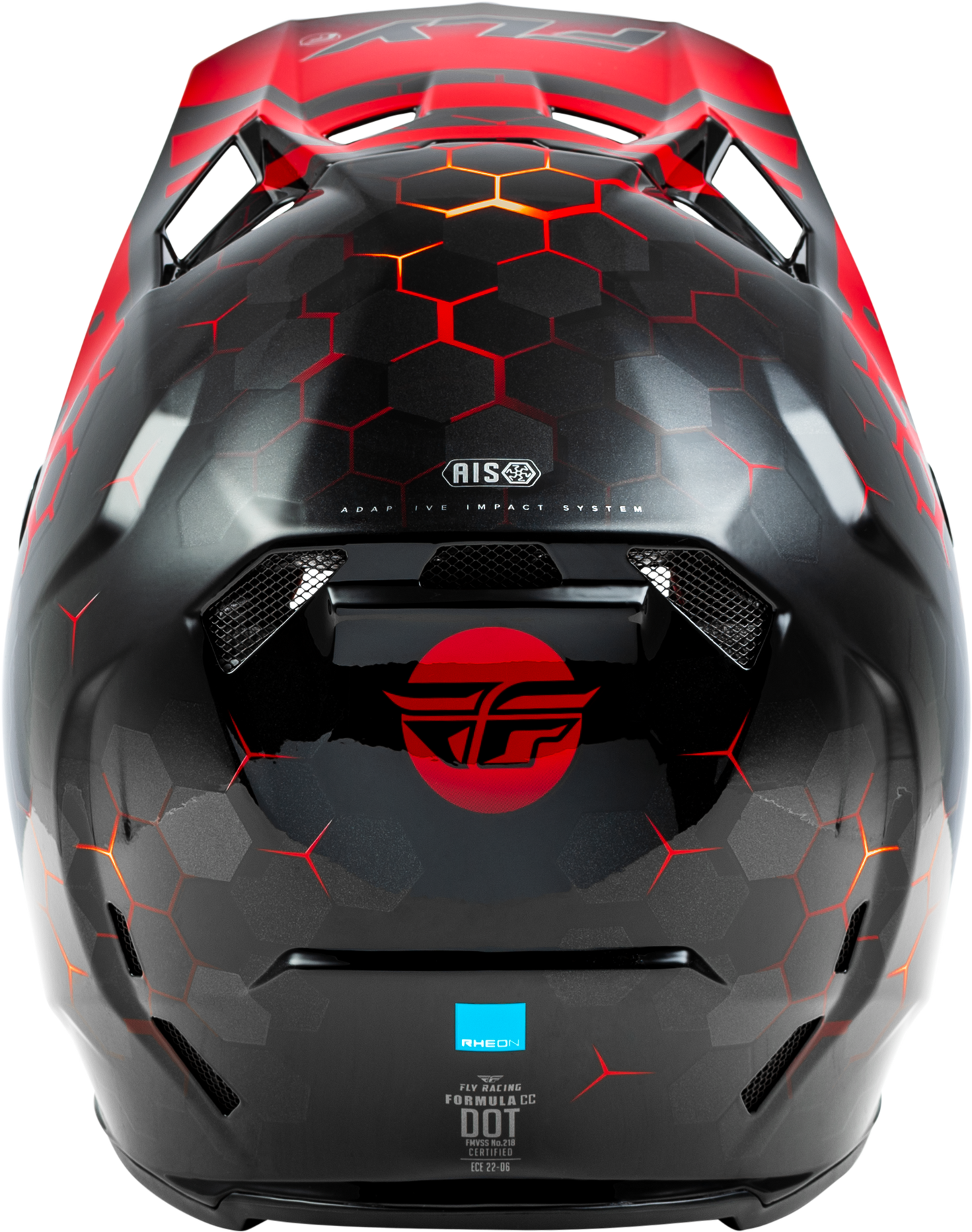 Fly Racing Formula CC Tektonic Helmet for Offroad – Medium, Black/Red/Orange