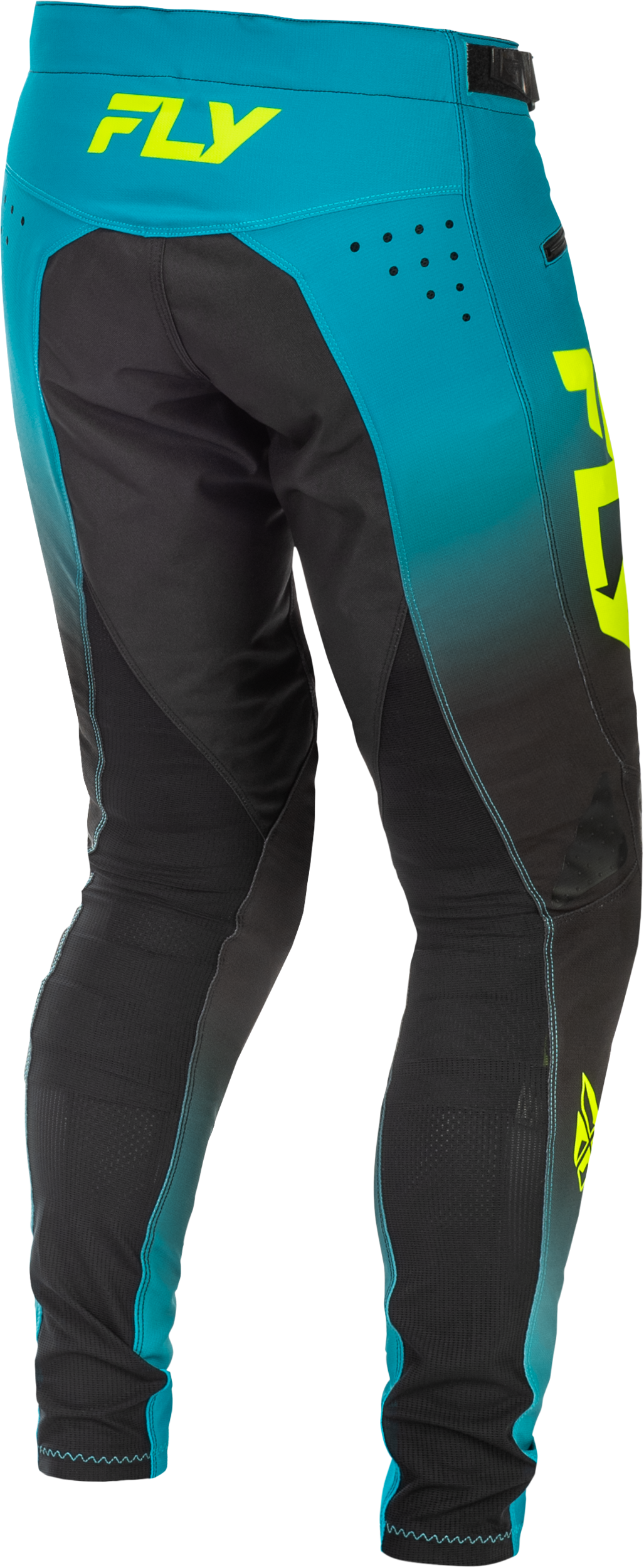 Fly Racing Youth Rayce Bicycle Pants Size 18 Teal/Black/Lime for BMX and MTB