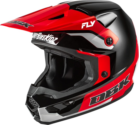 Fly Racing Kinetic Dbk Off-Road Helmet - X-Large, Black/Red/Grey