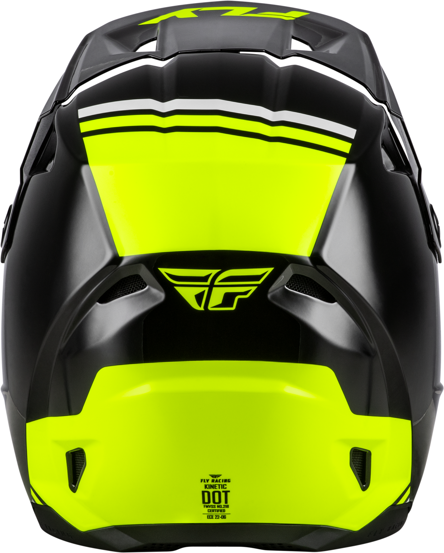 FLY Racing Kinetic Verdict Helmet - Off-Road Motorcycle Helmet for Adults and Youth, X-Large, Black/Hi-Vis Yellow/Grey
