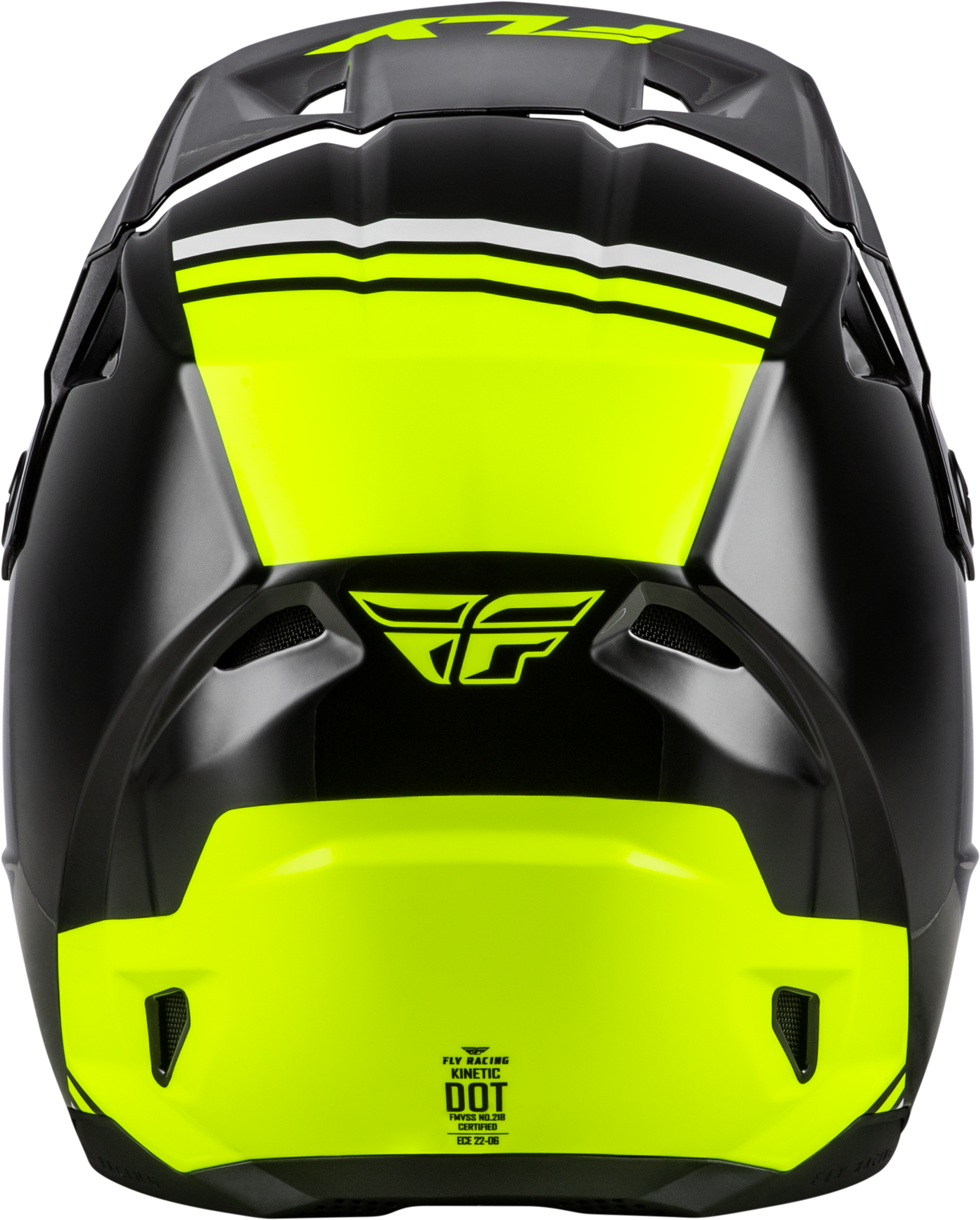 FLY Racing Kinetic Verdict Helmet - Off-Road Motorcycle Helmet for Adults and Youth, X-Large, Black/Hi-Vis Yellow/Grey