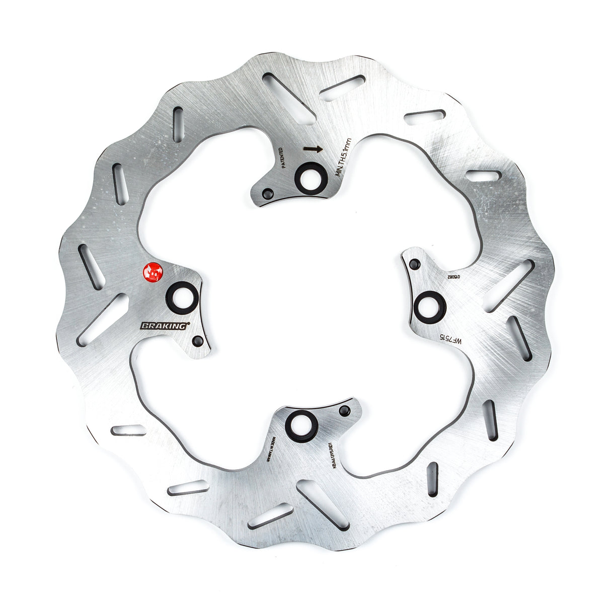 BRAKING Wave/Contour Rear Brake Rotor for Triumph Motorcycles – Model WF7515