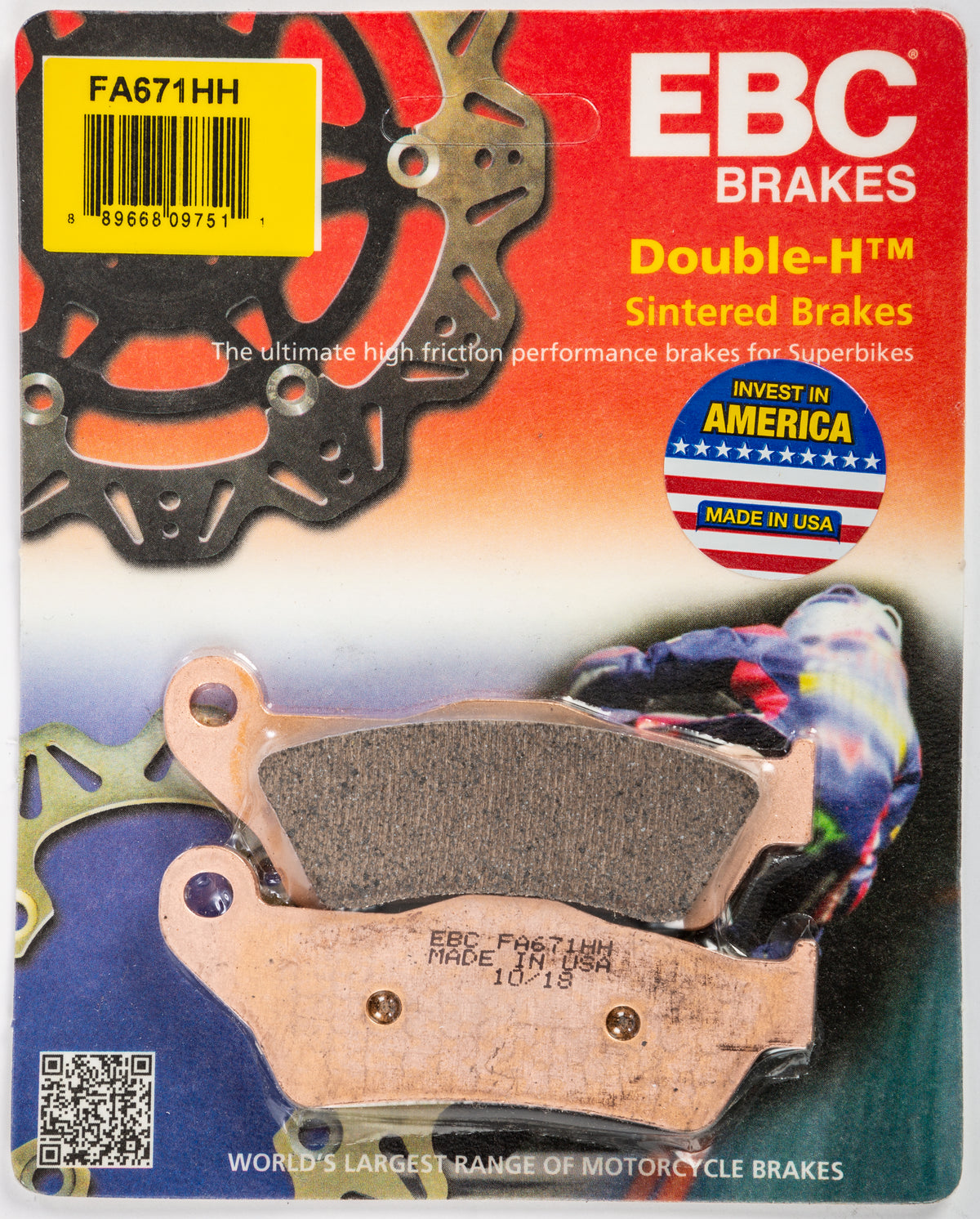 EBC FA671HH Double H Sintered Brake Pads for BMW K1200 Series