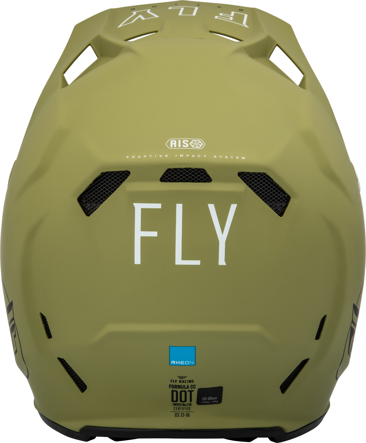 Fly Racing Youth Formula CC Centrum Helmet Matte Olive Green and Black for Off-Road