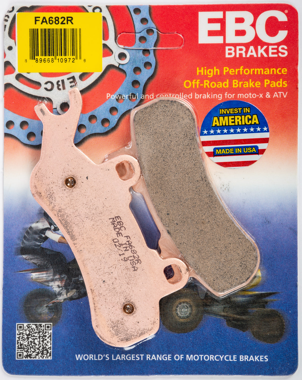 EBC FA682R Sintered R Series Brake Pads for Can-Am Maverick X3 (2017-2018) – ATV/UTV Performance Brake Pads