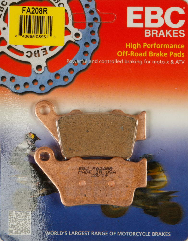 EBC FA208R Offroad Brake Pads for Zero and Husqvarna Models