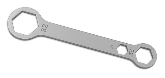 CRUZ TOOLS Combo Axle Wrench Set 14x22x32mm for Motorcycle Trail-Side Repairs