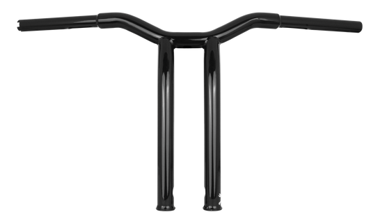 BURLY BRAND Dominator Raked Handlebar 14 Inch Black for Harley Davidson V-Twin Models