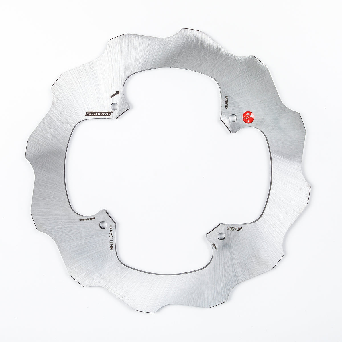 BRAKING WF4508 Rear Brake Rotor for Honda CRF450R Offroad Performance