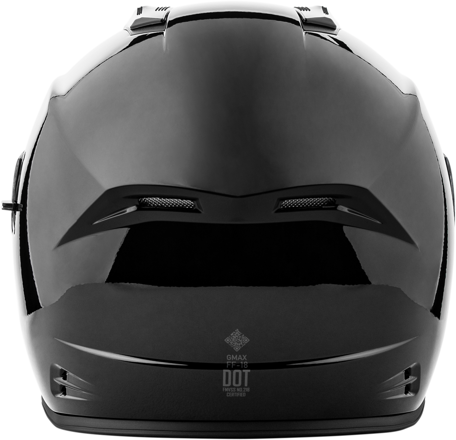GMAX FF-18 Solid Black 3X-Large Full-Face Street Helmet with Sun Shade and Bluetooth Compatibility