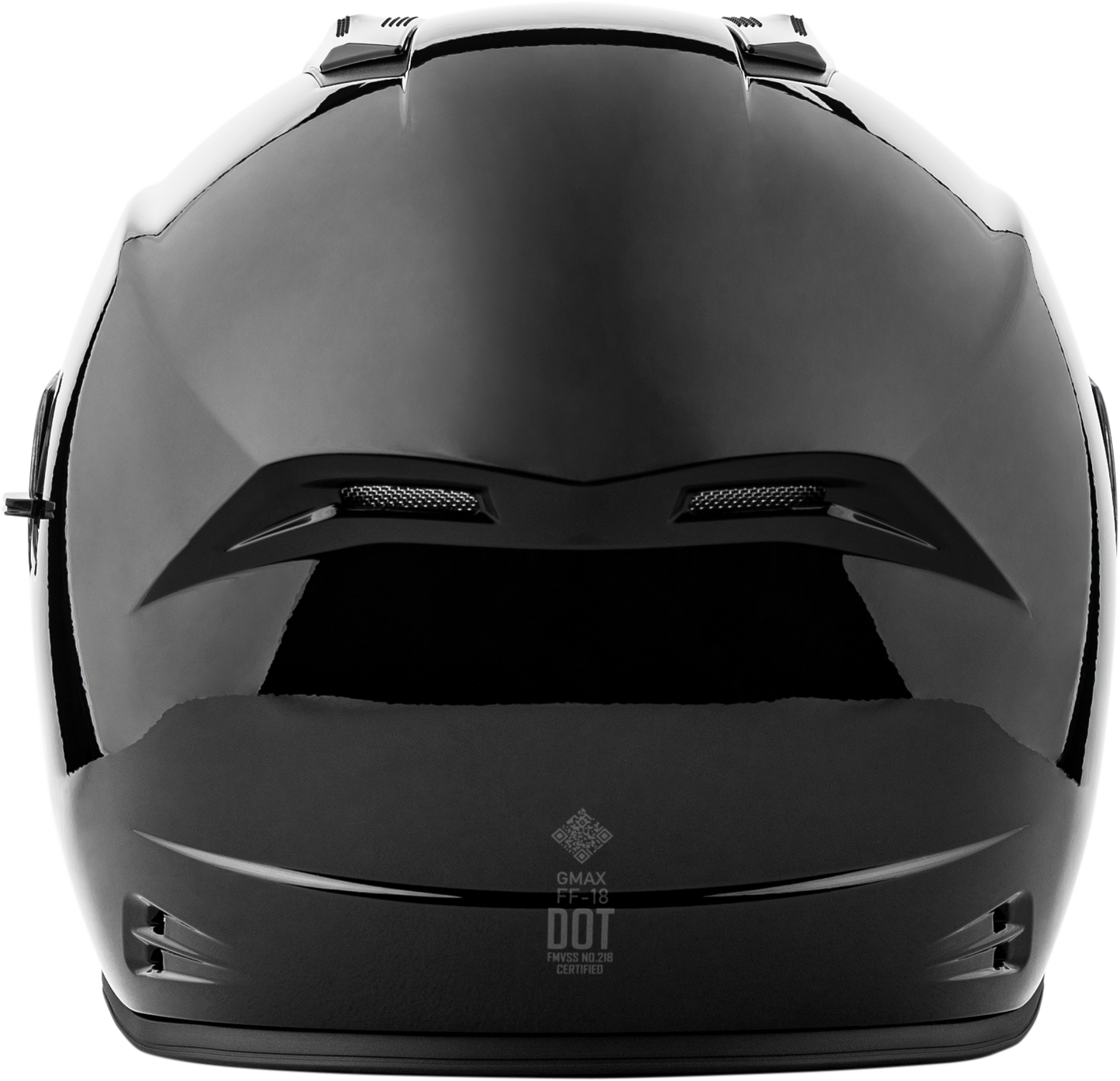 GMAX FF-18 Solid Black Full-Face Helmet 2X-Large for Street Riding