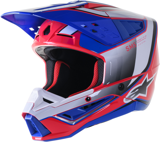 Alpinestars SM5 Sail Off-Road Helmet White, Diva Pink & Enamel Blue - X-Large