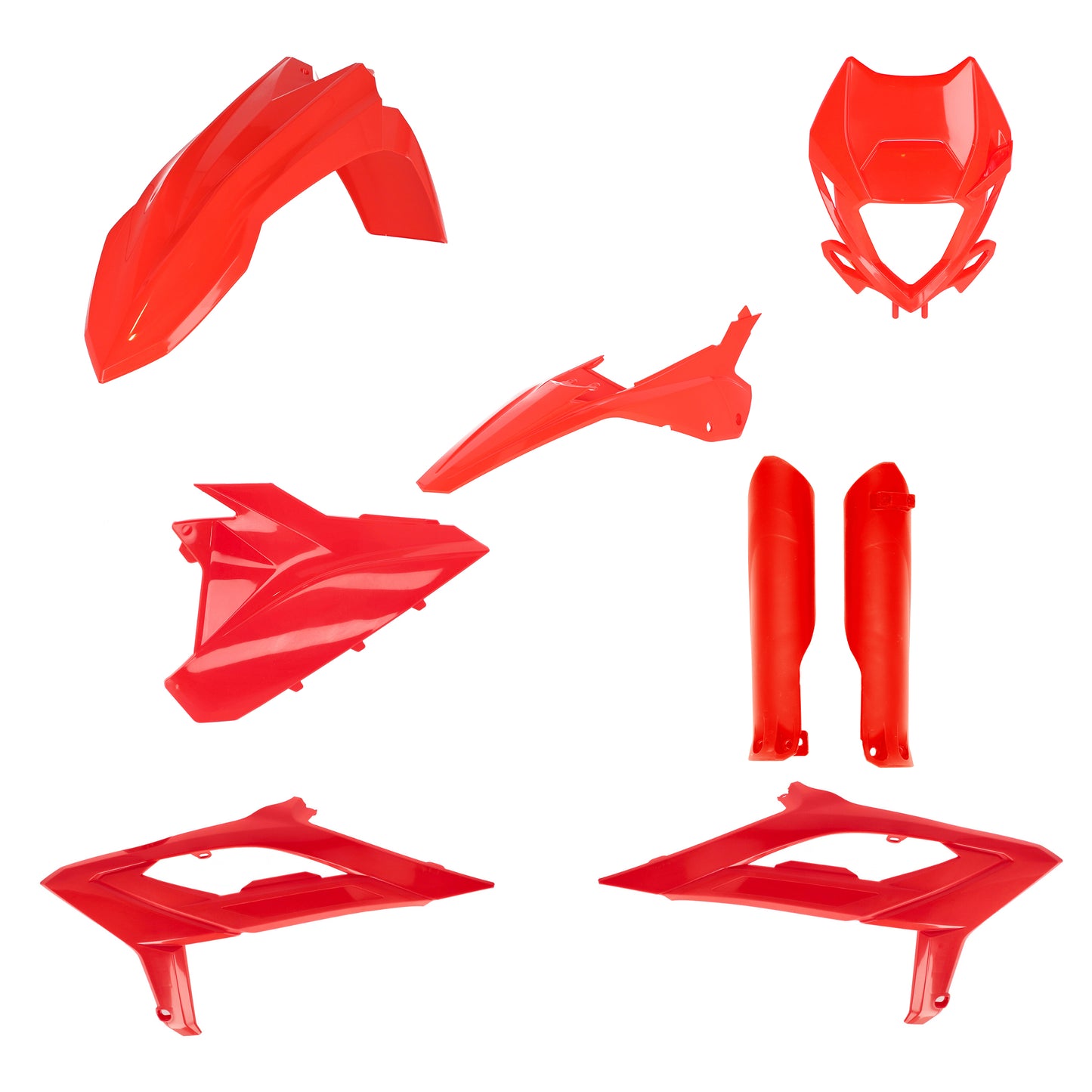 ACERBIS Full Plastic Kit for Beta 2023 Offroad Models in Red – Replacement Body Parts Set