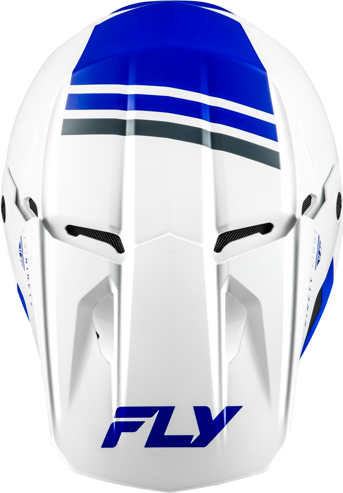 Fly Racing Kinetic Verdict Helmet - Small White/Blue/Grey Off-Road Motorcycle Helmet