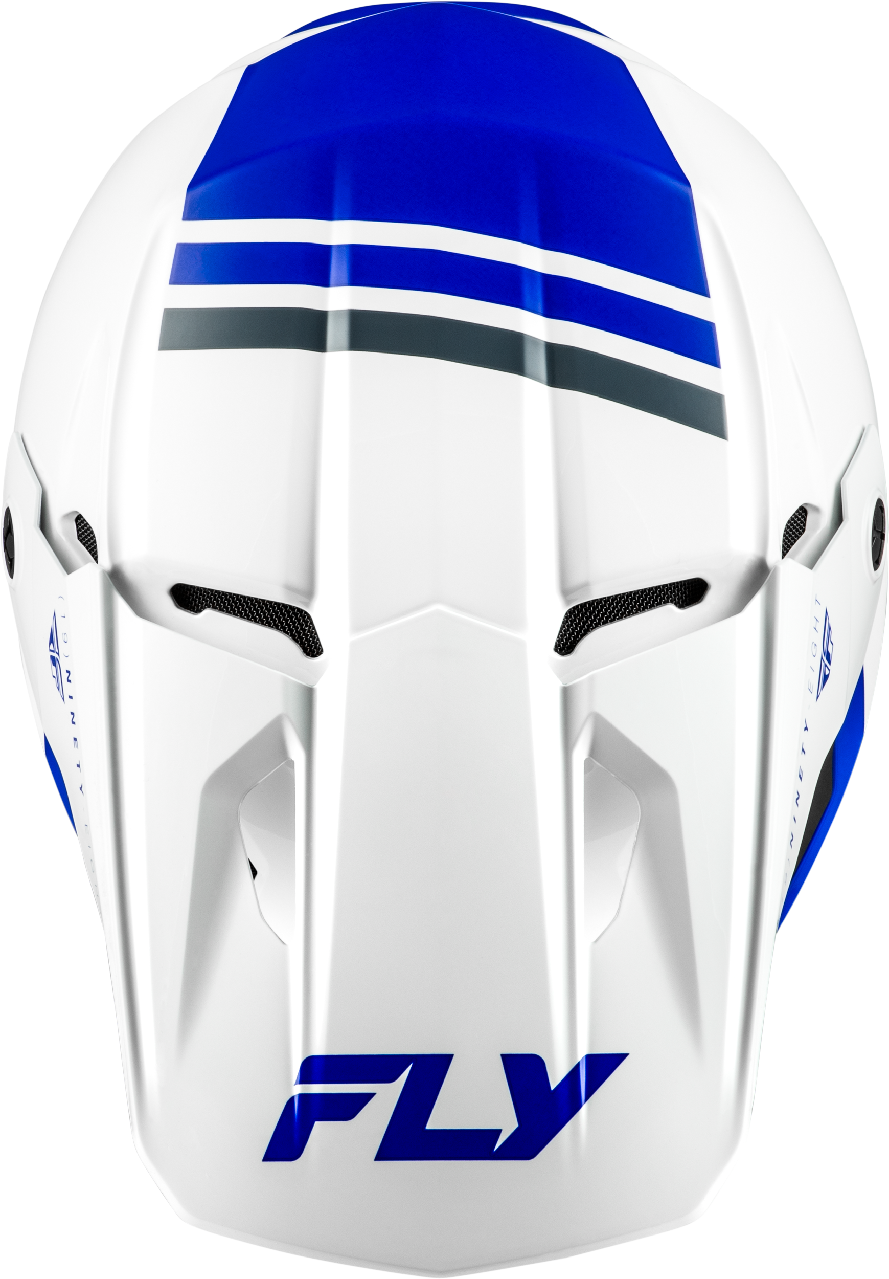 Fly Racing Kinetic Verdict Helmet - Small White/Blue/Grey Off-Road Motorcycle Helmet