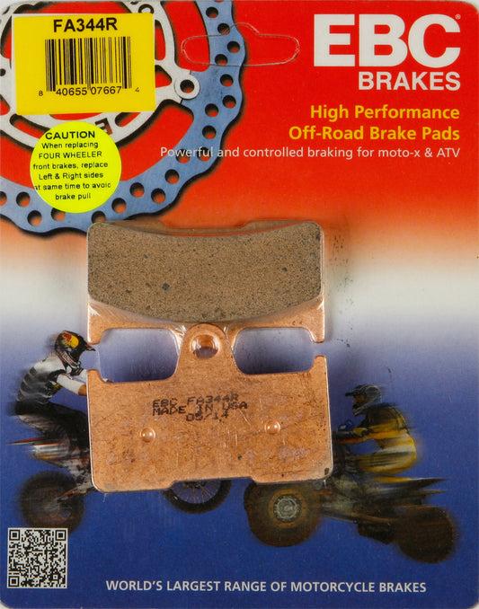EBC FA344R Brake Pads for ATV/UTV - Reliable Stopping Power