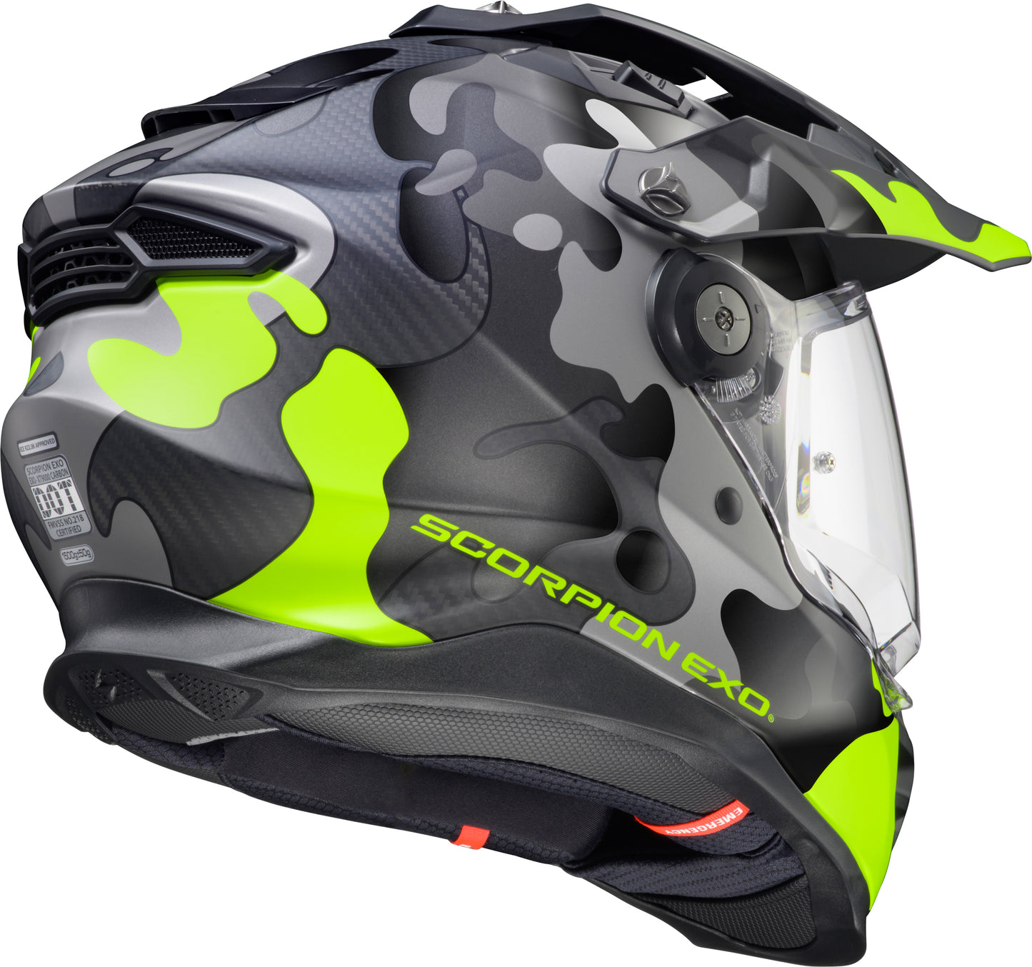 ScorpionEXO XT9000 Carbon Full Face Helmet Gilley Hi-Vis/Grey 2X-Large