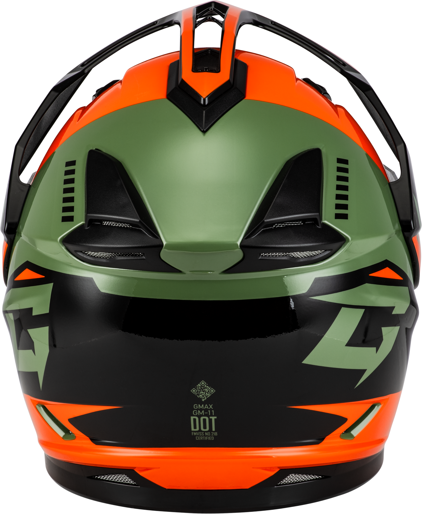 GMAX GM-11 Ronin Dual-Sport Helmet - Orange, Grey & Black, 2X-Large