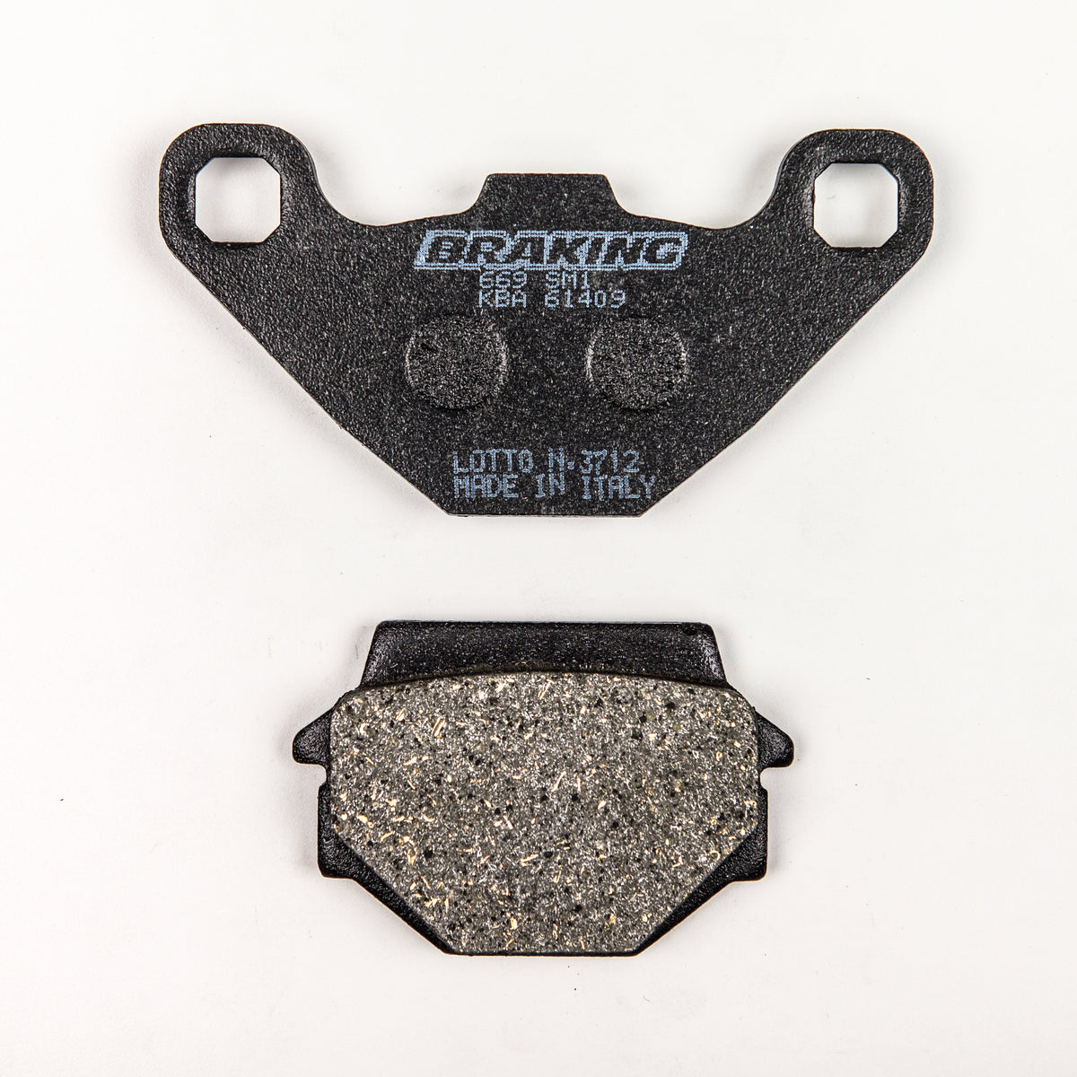 BRAKING Part Number 669SM1 Semi Metallic Brake Pad Set for Kawasaki Ninja 500R (1997-2006)