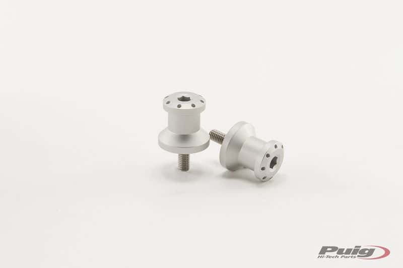 PUIG 561-4000S Swingarm Spools Hi Tech 6mm Silver for Aprilia and Dorsoduro Models
