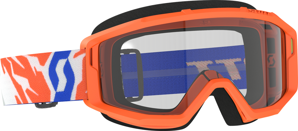 SCOTT Primal Youth Goggle Orange Clear – Offroad Youth Eyewear for Young Riders
