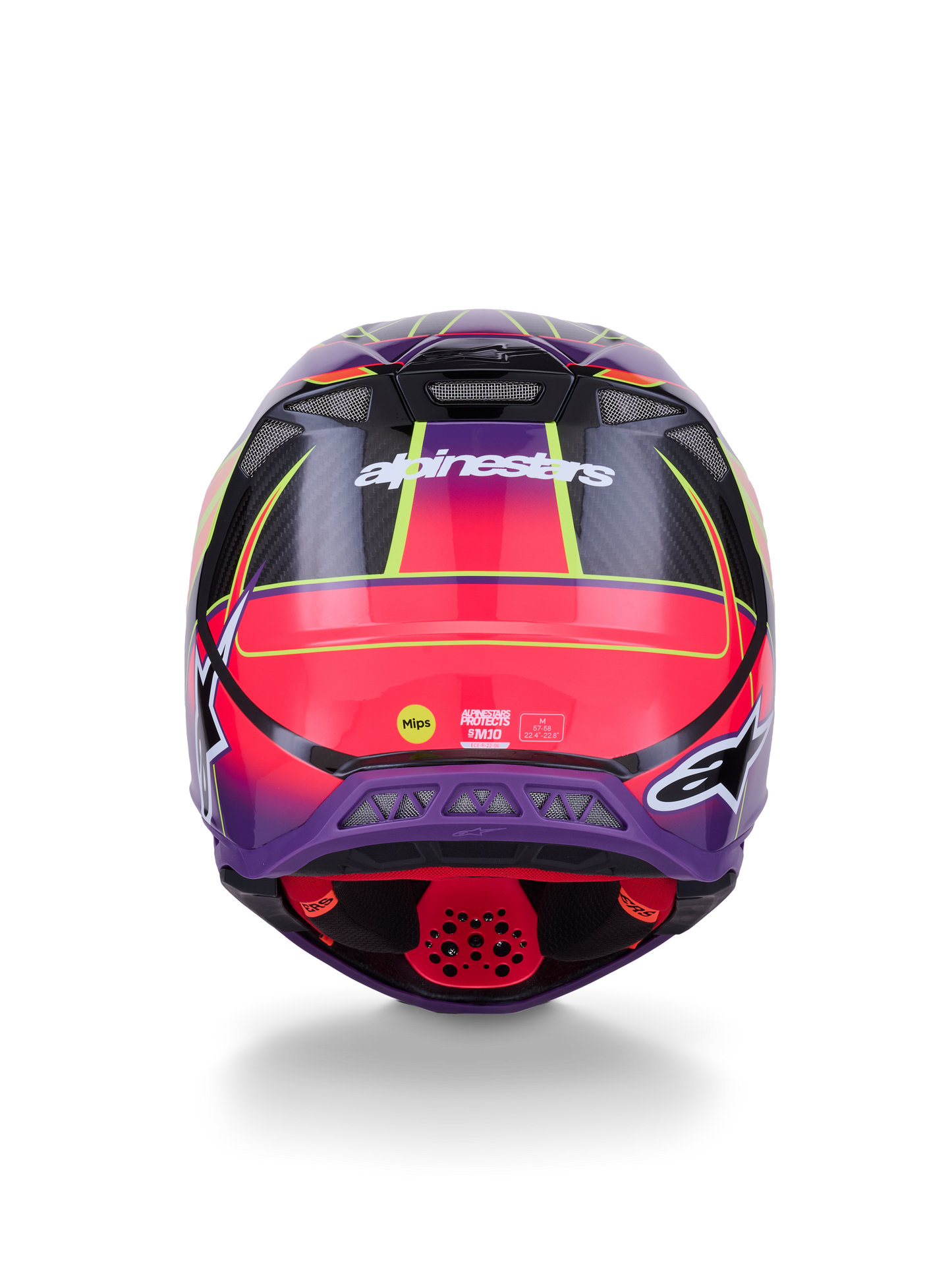 Alpinestars Supertech S M10 Era Offroad Helmet - Pink, Violet & Yellow Fluo, 2X-Large Gloss Finish