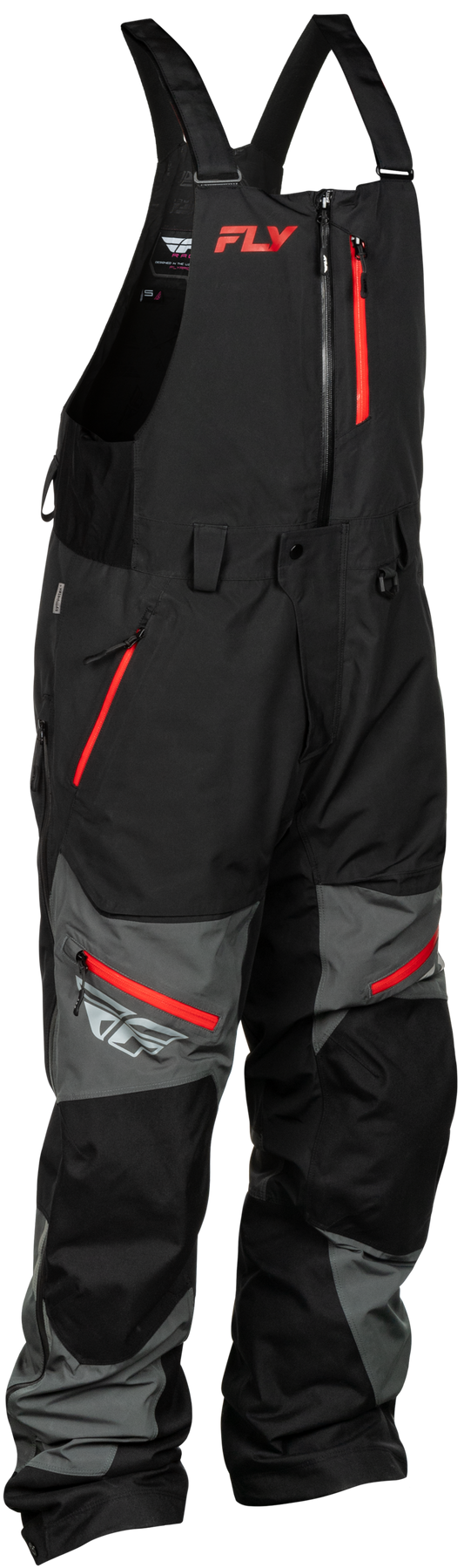 Fly Racing Incline Bib Pants Grey/Black X-Large Tall for Snow Sports