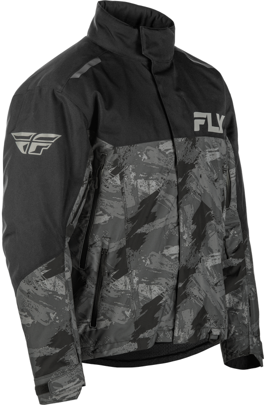 Fly Racing Youth SNX Pro Jacket Black YXS – Snowproof, Breathable Youth Snow Jacket with Removable Liner