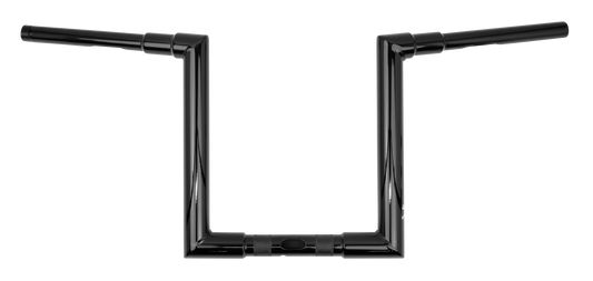 BURLY BRAND Jason 12-Inch Black T-Bar Handlebars for Harley Davidson Baggers - Part B12-6090B