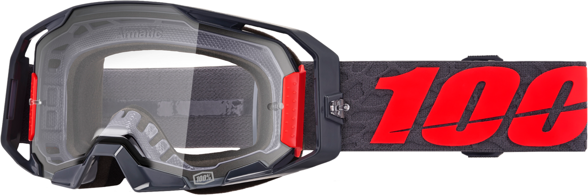 100-Percent Armatic Goggle with Clear Lens for Offroad Riding