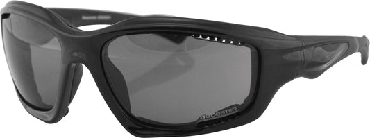 BOBSTER Desperado Sunglasses with Smoke Lenses – Large Frame, Impact-Resistant Polycarbonate for V-Twin Riders