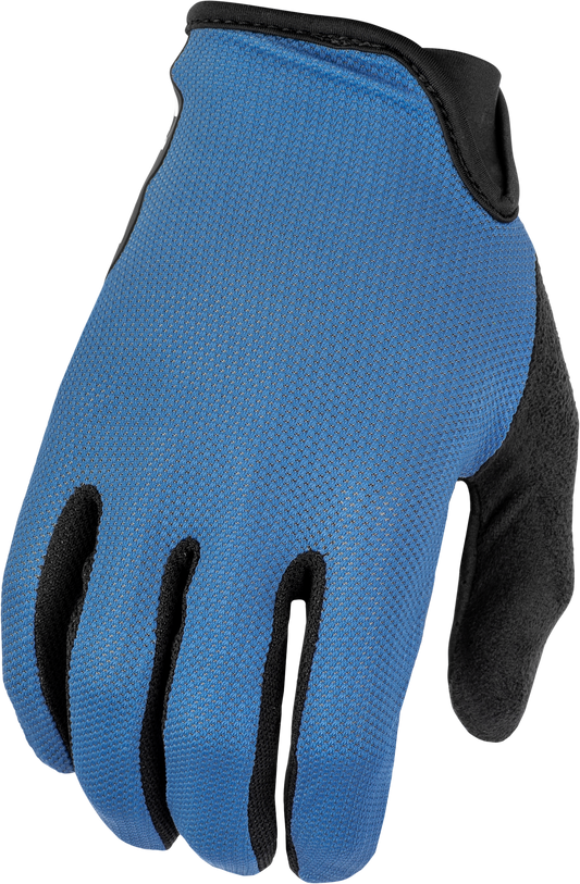 Fly Racing Mesh Gloves Slate Blue Large - Lightweight Bicycle MX Gloves with Ventilated Design