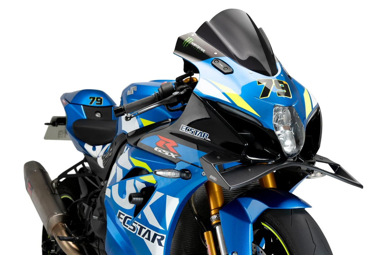 PUIG Front GP Spoiler in Black for Street Motorcycles – Part 22075N