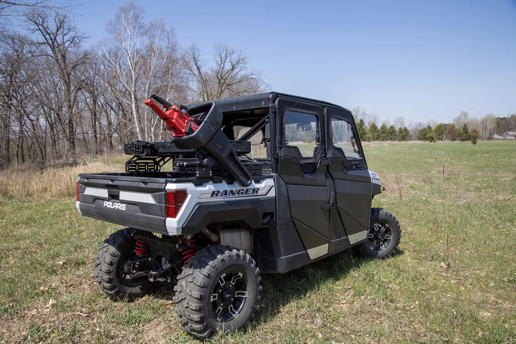 KOLPIN Rear Upper Soft Doors for ATV/UTV - Easy Install, Multi-Point Mounting, Aluminum Handles
