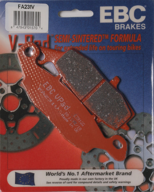 EBC Brakes V Series Brake Pads for Cruiser and Big Twin Motorcycles – Part FA231V