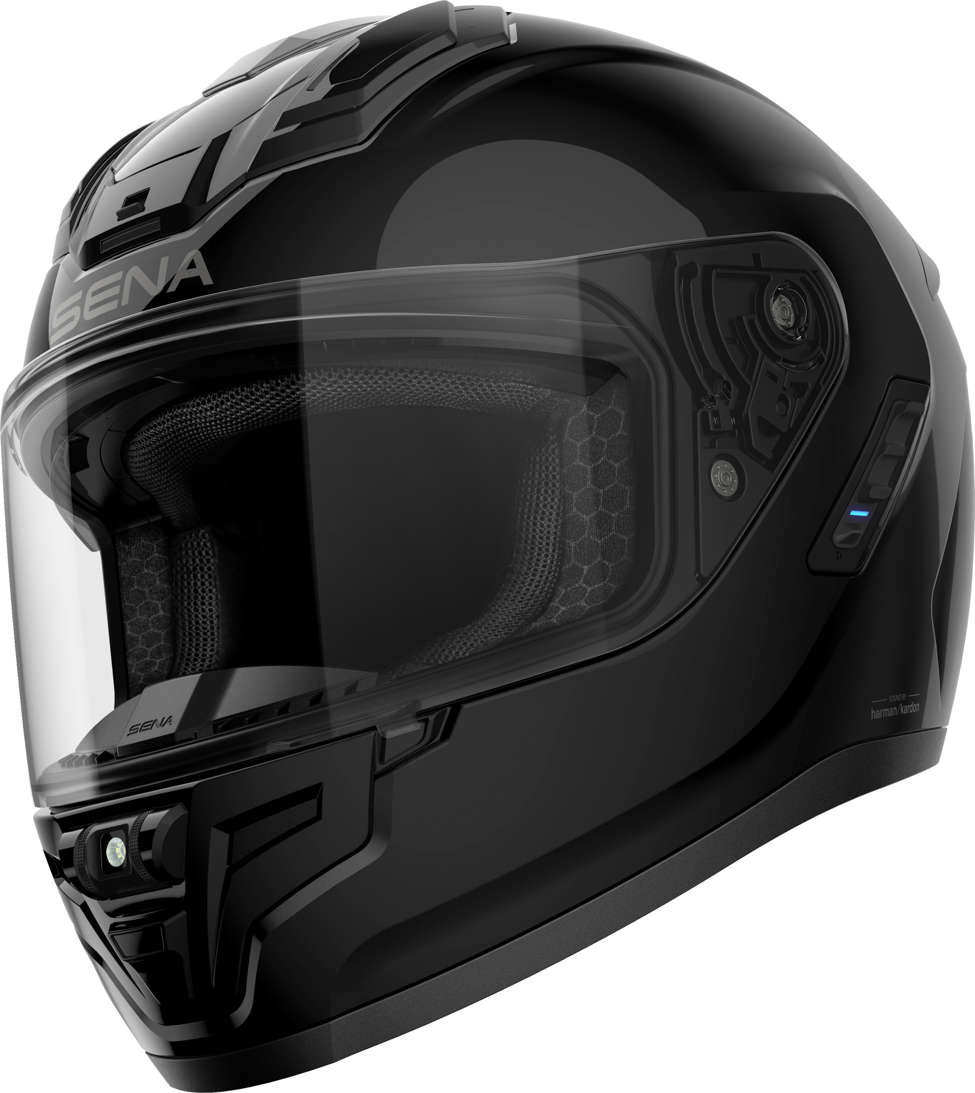 SENA Phantom Anc Full-Face Helmet in Matte Black, X-Large - Street Segment
