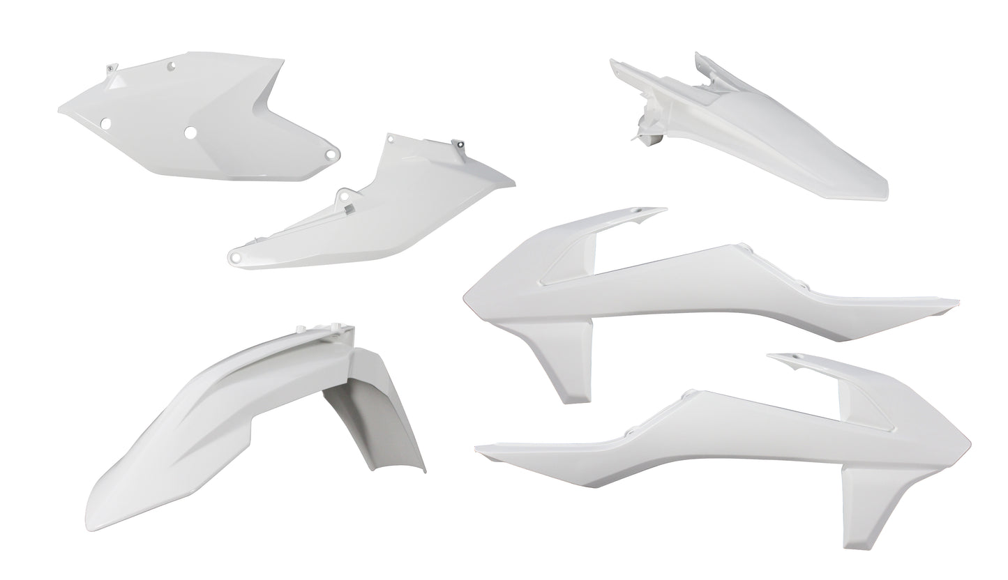 ACERBIS Full Plastic Kit for KTM 350/250/450 SX-F and XC-F Models – White