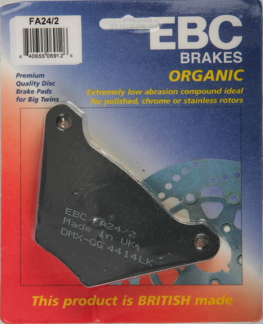 EBC Fa24/2 Organic Brake Pads for Harley Davidson FXR and FXE Models
