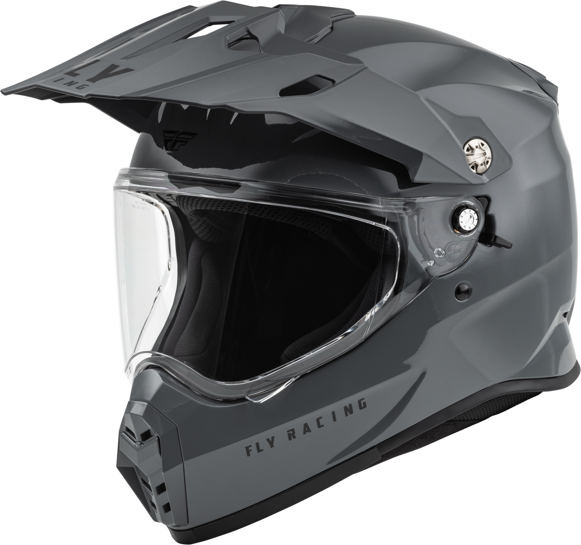 Fly Racing Trekker Solid Helmet Grey Medium – Full-Face Street Motorcycle Helmet with Advanced Safety Features