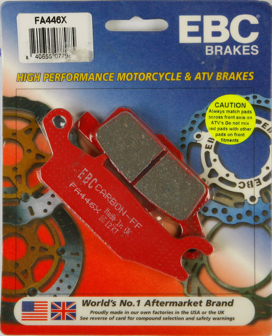 EBC FA446X Brake Pads for Yamaha YFM550FG Grizzly 4WD ATV/UTV Models