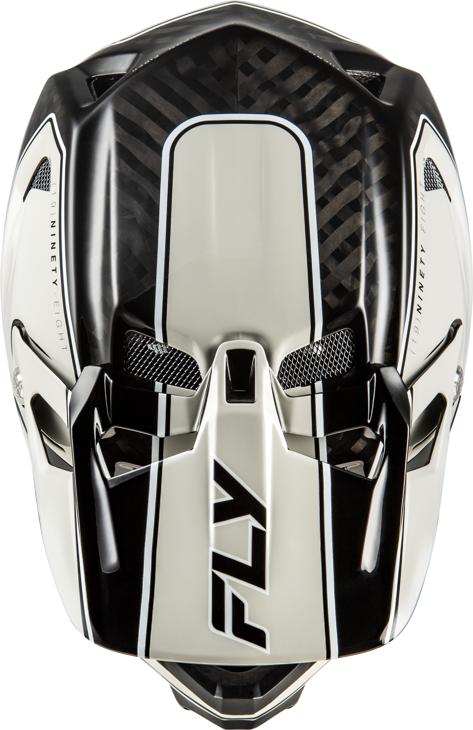 Fly Racing Werx R Flow Carbon Helmet Black Carbon/Grey X-Large – Full-Face Bicycle Helmet for Adults