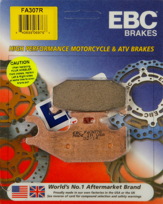 EBC FA307R Brake Pads for Can-Am Maverick and Outlander 2015 Models