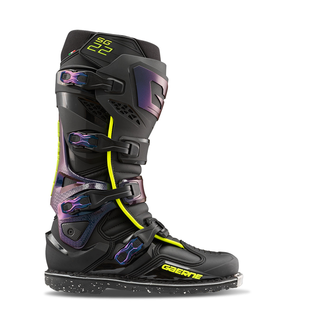 Gaerne SG.22 Offroad Boots Size US 10 – Black Performance Footwear with Advanced Features