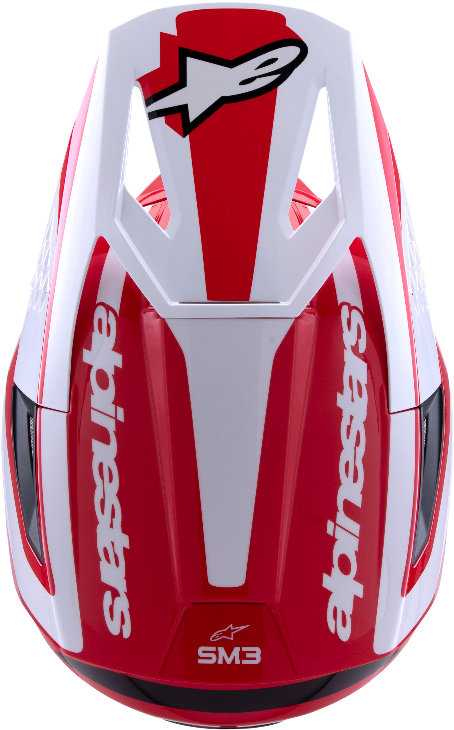Alpinestars SM3 Off-Road Helmet Small - Red/White/Black Gloss with Advanced Safety Features