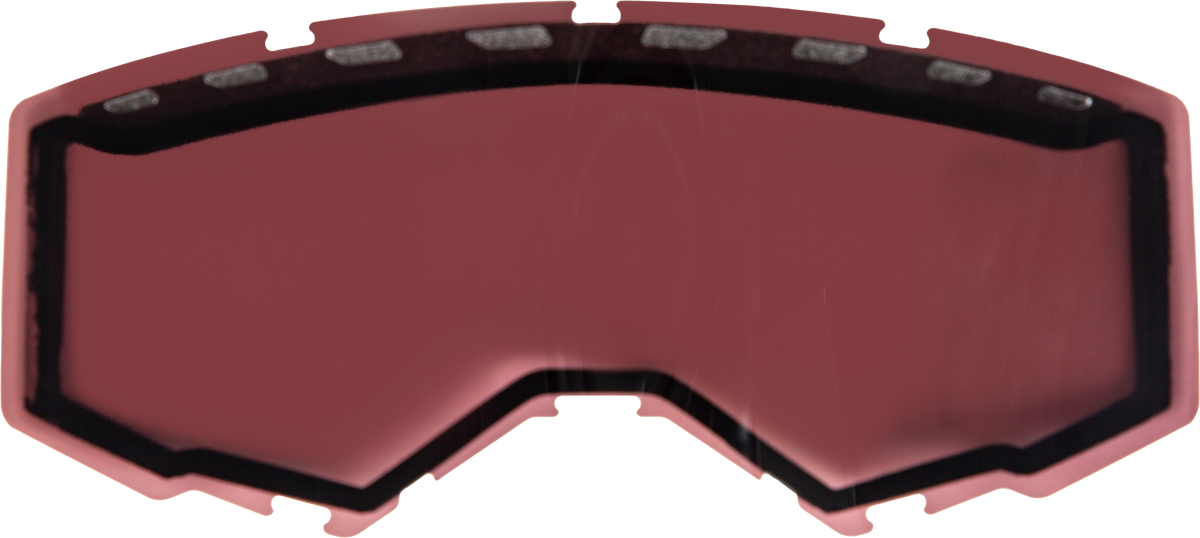 Fly Racing Dual Lens with Vents for Offroad Eyewear - Silver Mirror and Rose Polarized Lens
