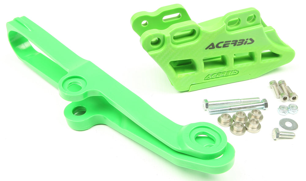 ACERBIS Guide/Slider Kit 2.0 Green for Kawasaki KX250F and KX450F