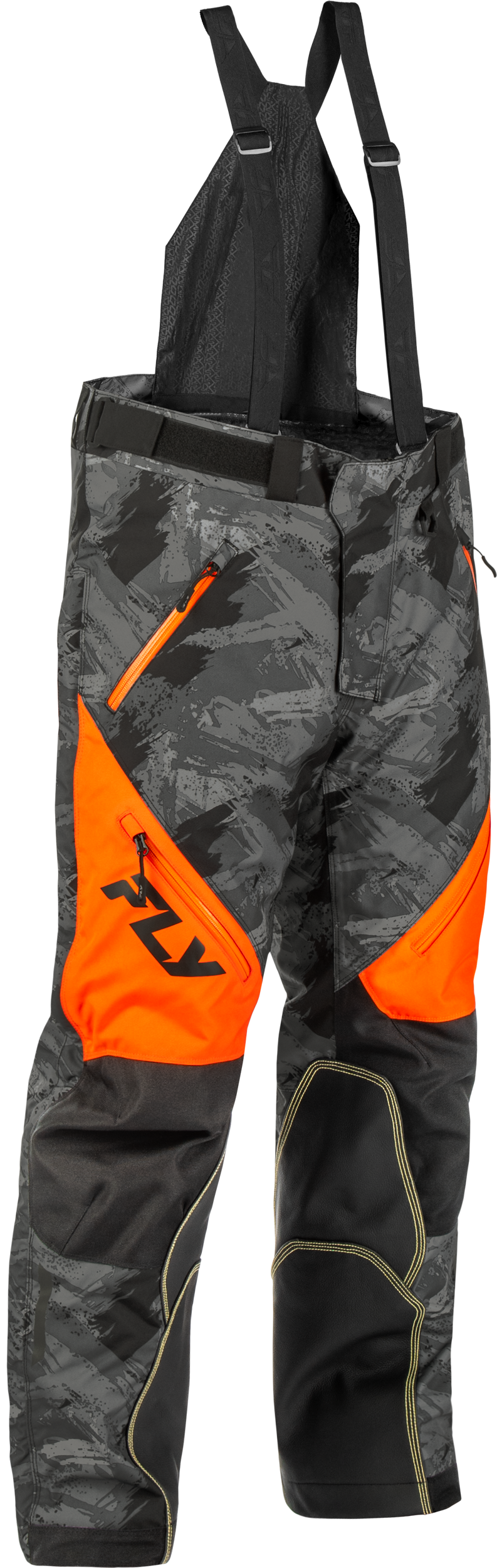 Fly Racing SNX Pro SB Pant Orange/Black Small – Waterproof Snow Pants with Breathable Technology