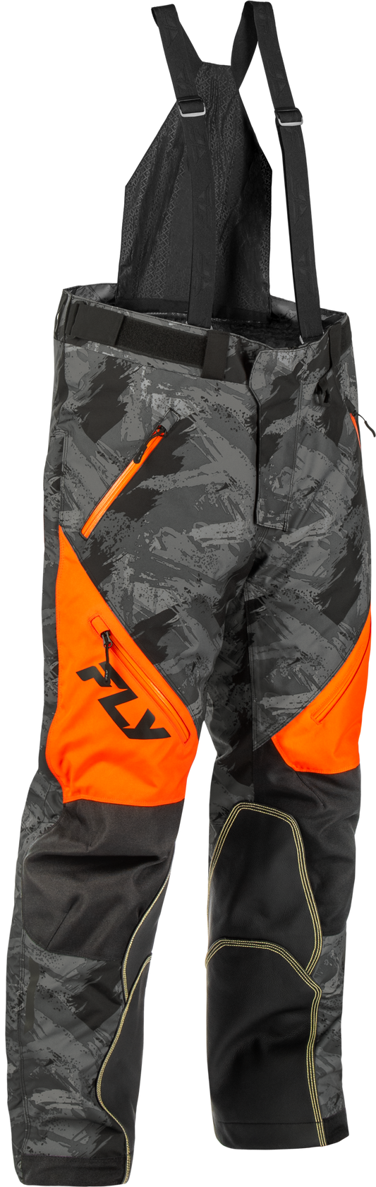 Fly Racing SNX Pro SB Pant Orange/Black Small – Waterproof Snow Pants with Breathable Technology