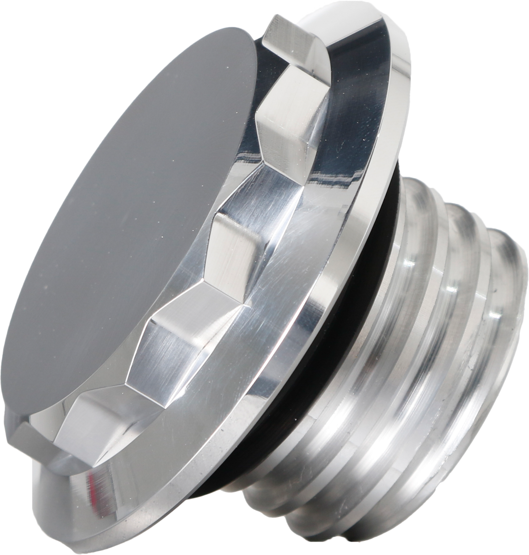 Hofmann Designs HDB-1001P Billet 12-Point Vented Polished Fuel Cap for V-Twin Motorcycles