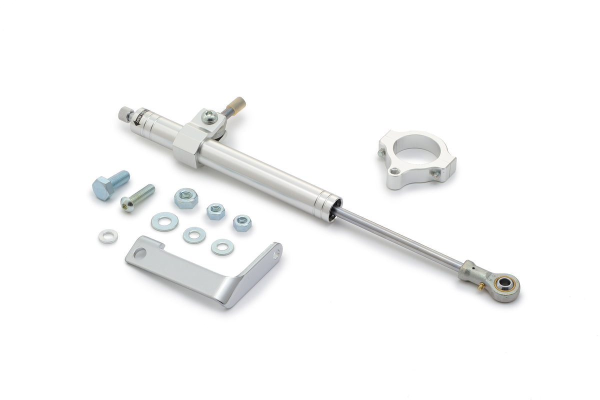 HardDrive Steering Damper for Harley Davidson FXD Dyna Super Glide – Silver, Part No. 36028